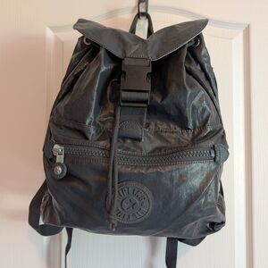 Kipling Charcoal Backpack Unisex